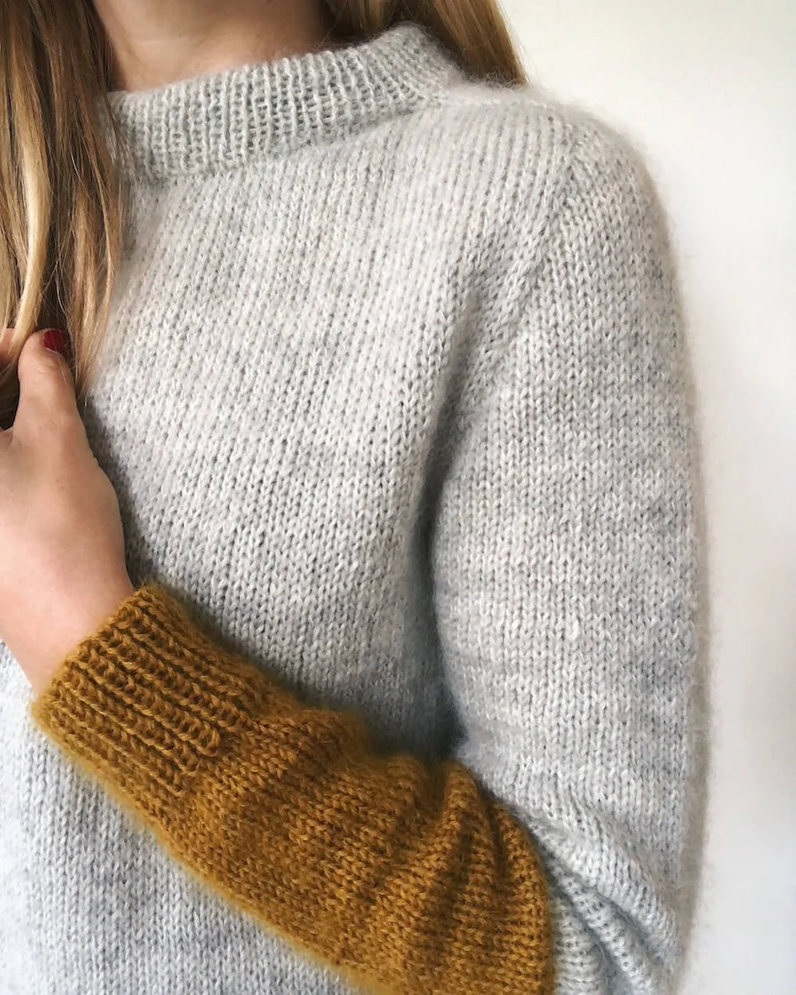 Kontrastsweater - Image 2