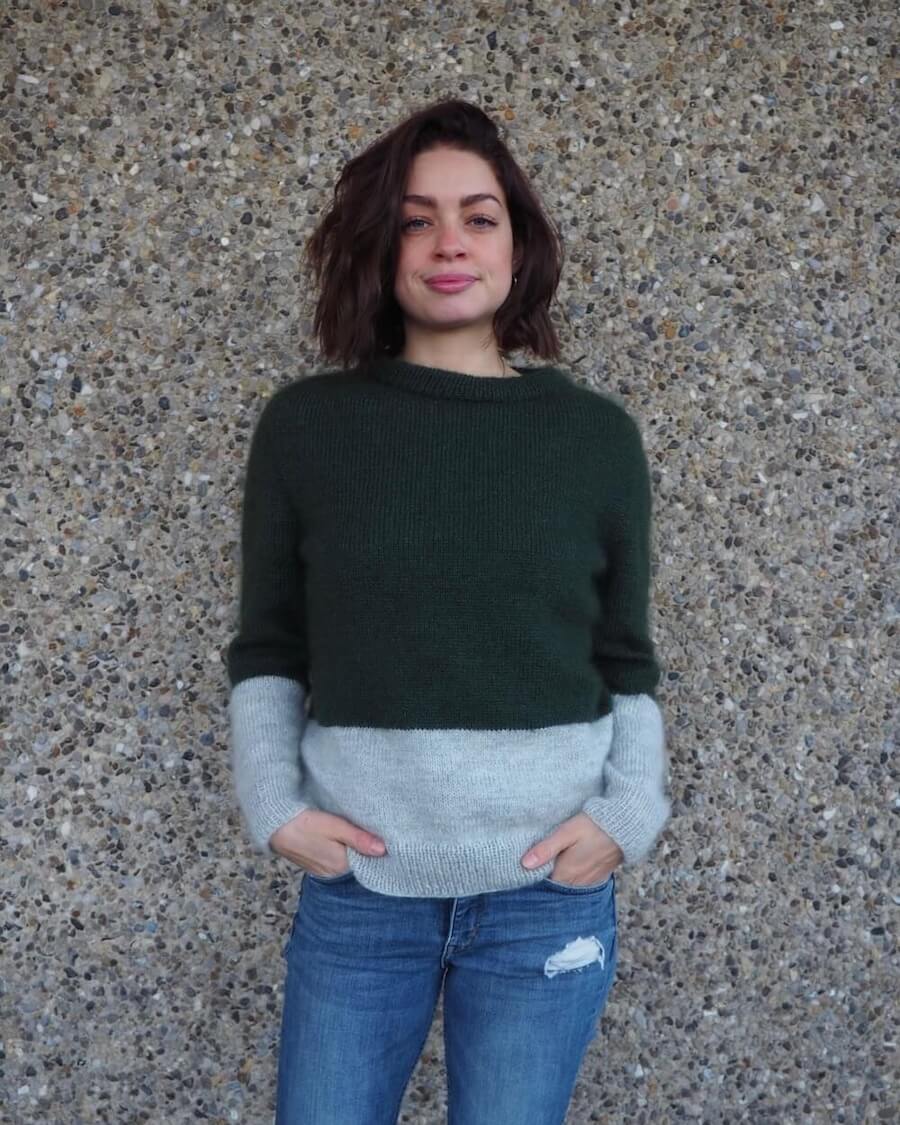 Kontrastsweater - Image 4