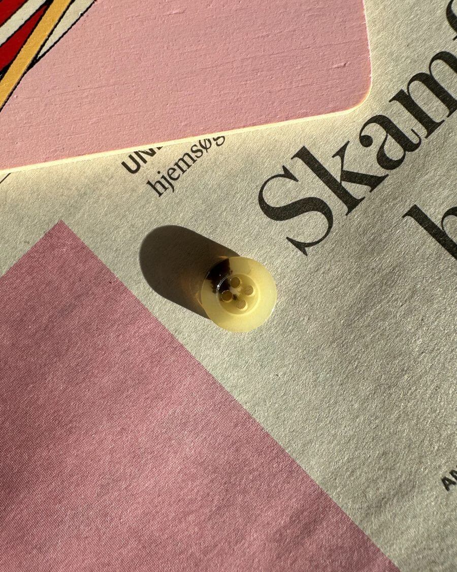 Knapper af galalit Ø12 mm - Lys - 10 stk. - Image 3