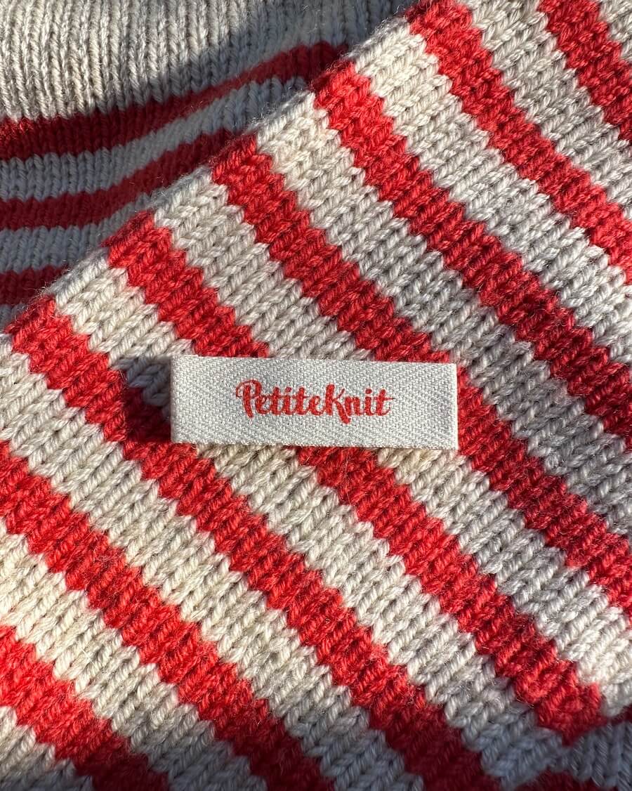 "PetiteKnit"-label 5 stk. - Cherry Tomato - Image 2