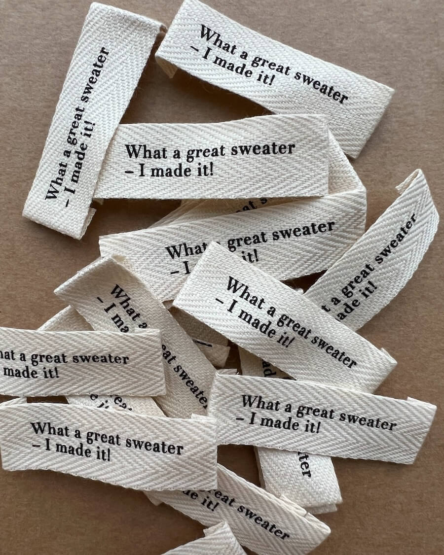 "What a great sweater - I made it!"-label - lille - Image 3
